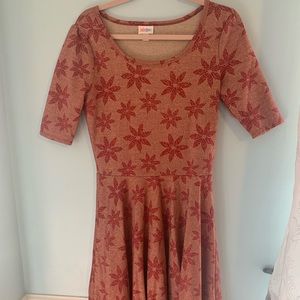 Poinsettia A line dress